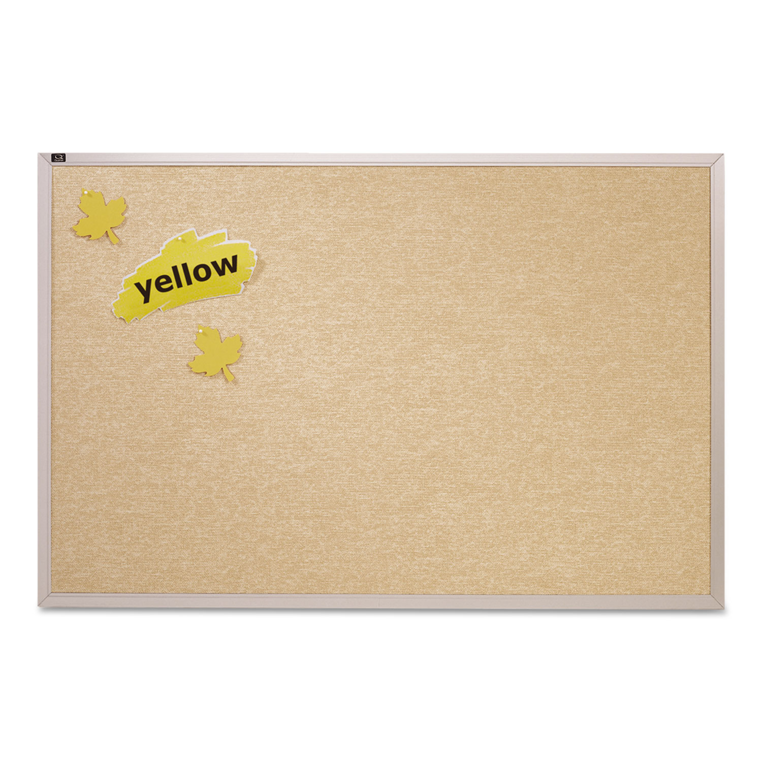 Vinyl Tack Bulletin Board, 96 x 48, White Surface, Silver Aluminum