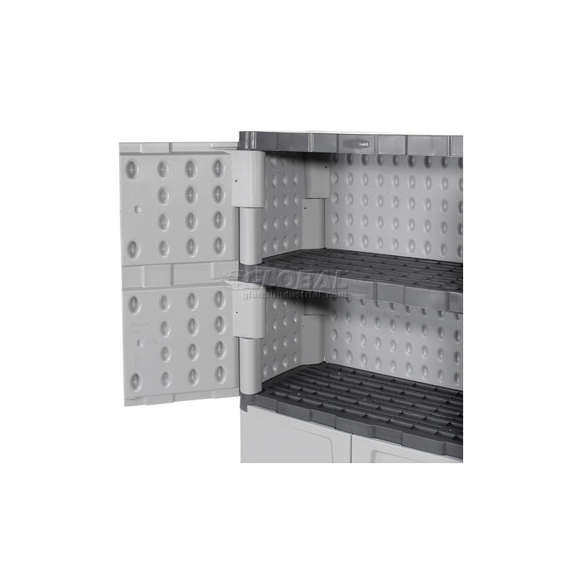 Rubbermaid Heavy Duty Storage Cabinet w/ two Shelves