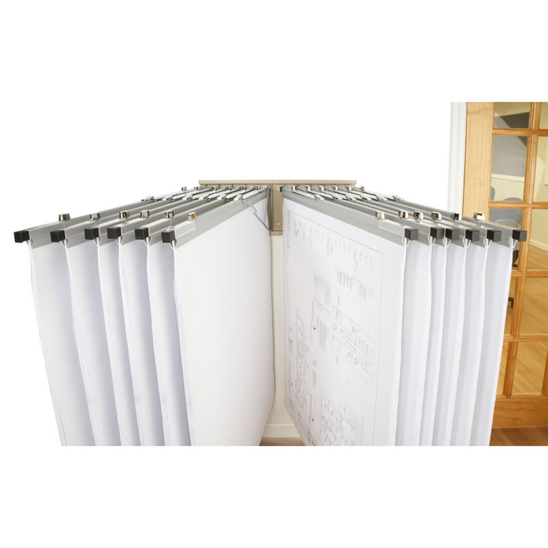 Brookside Design - Pivot Wall Mount Blueprint Storage Rack with 12 Hangers