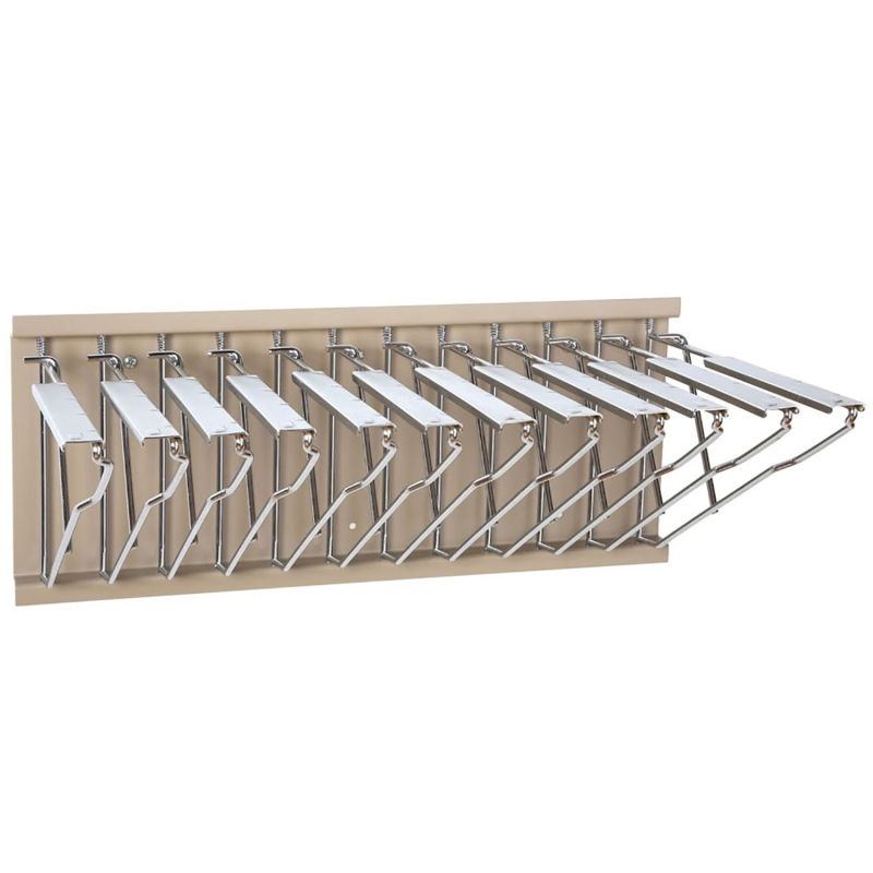 Interion™ Pivot Wall Mount Blueprint Storage Rack With 12 Hangers & 12 36  Hanging Clamps