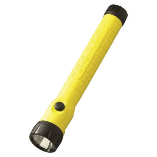 Streamlight® Yellow ProPolymer® HAZ-LO® Intrinsically Safe™ Rechargeable Flashlight With 120V AC/12V DC Steady Charger (4 4.8 Volt Nickel-Cadmium Sub-C Batteries Included)