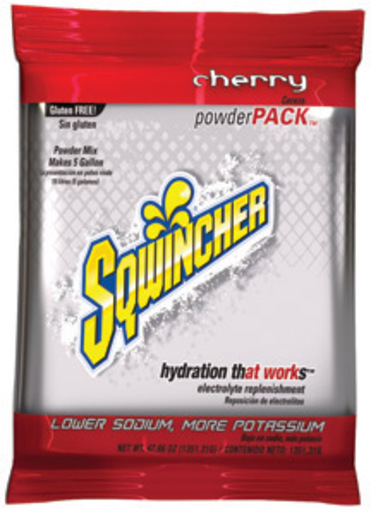 Sqwincher® 47.66 Ounce Powder Pack™ Instant Powder Concentrate Packet Cherry Electrolyte Drink - Yields 5 Gallons (16 Packets Per Case)