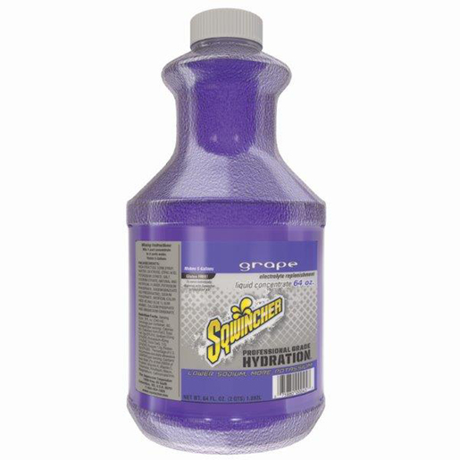 Sqwincher® 64 Ounce Liquid Concentrate Bottle Grape Electrolyte Drink - Yields 5 Gallons (6 Each Per Case)