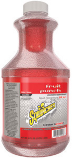Sqwincher® 64 Ounce Liquid Concentrate Bottle Fruit Punch Electrolyte Drink - Yields 5 Gallons (6 Each Per Case)