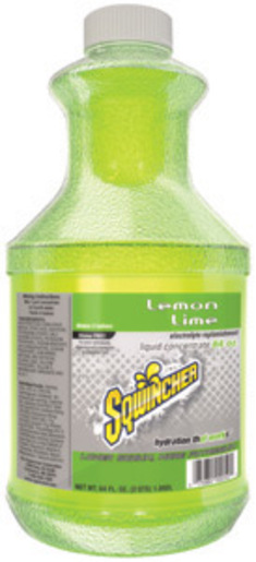 Sqwincher® 64 Ounce Liquid Concentrate Bottle Lemon Lime Electrolyte Drink - Yields 5 Gallons (6 Each Per Case)