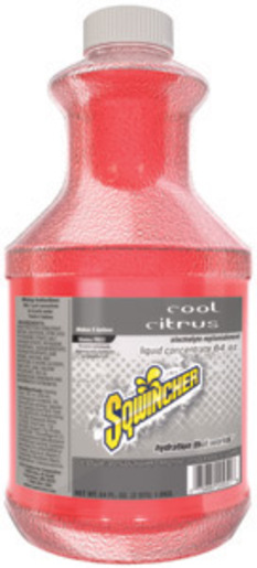 Sqwincher® 64 Ounce Liquid Concentrate Bottle Cool Citrus Electrolyte Drink - Yields 5 Gallons (6 Each Per Case)