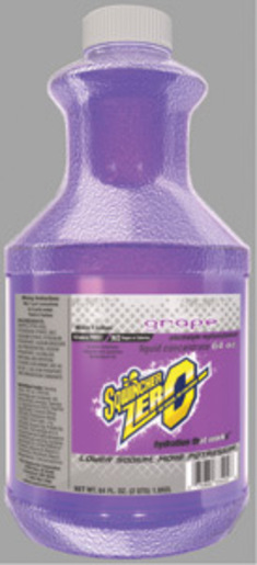 Sqwincher® 64 Ounce Sqwincher® ZERO Liquid Concentrate Bottle Grape Electrolyte Drink - Yields 5 Gallons (6 Each Per Case)
