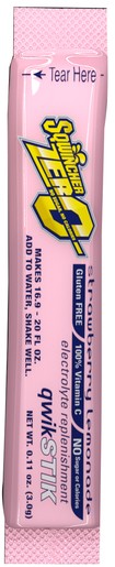 Sqwincher® .11 Ounce Qwik Stik™ ZERO Instant Powder Concentrate Stick Strawberry Lemonade Electrolyte Drink - Yields 20 Ounces (50 Each Per Package)