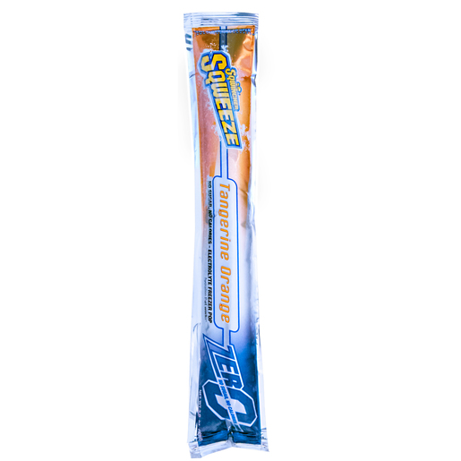 Sqwincher® 3 Ounce Sqweeze ZERO Sugar Free Freeze Pop | Freeze Pop Tangerine Orange Electrolyte Freezer Pop (10 Per Bag, 15 Bags Per Box)