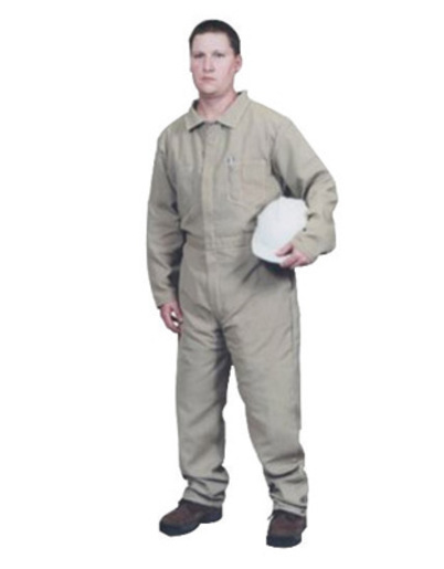 Stanco Safety Products™ Size 2X Tan Nomex® Nomex® IIIA Arc Rated Flame Resistant Coveralls With Front Zipper Closure