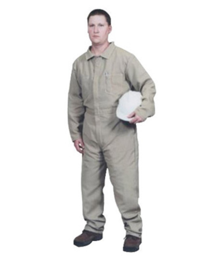 Stanco Safety Products™ Size 3X Tan Nomex® Nomex® IIIA Arc Rated Flame Resistant Coveralls With Front Zipper Closure
