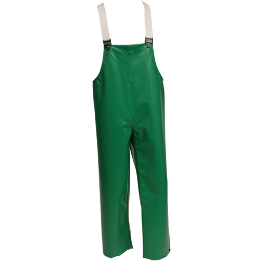 Tingley 2X Green Safetyflex® 17 mil PVC And Polyester Rain Bib Overalls With Hook And Loop Closure