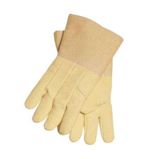 Tillman™ X-Large 14" Yellow Flextra® Heat Resistant Gloves With Gold Acrylic Coated Fiberglass Gauntlet Cuff And Kevlar® Thread