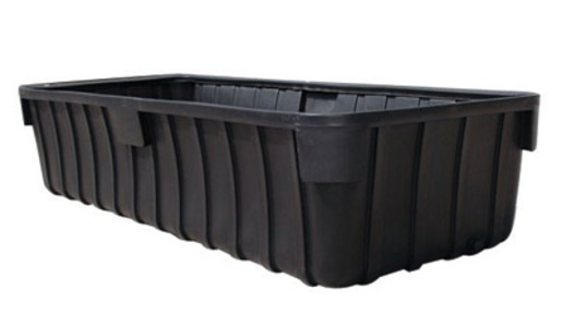 UltraTech 148" X 63" X 33" Ultra-1000 Containment Sump® Black Polyethylene Spill Containment Sump With 1100 Gallon Spill Capacity And 3/4" Drain For 1000 Gallon Tank