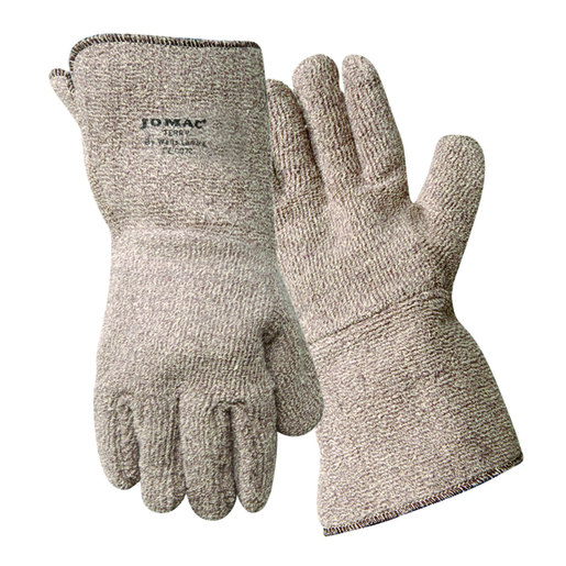 Wells Lamont X-Large Brown And White Jomac® Extra Heavy Weight Terry Cloth Heat Resistant Gloves With 5" Gauntlet Cuff