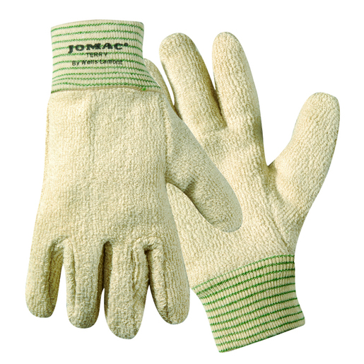 Wells Lamont Medium Natural Jomac® Heavy Weight Loop-Out Terry Cloth Heat Resistant Gloves With Knit Wrist Cuff
