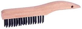 Radnor Stainless Steel Shoe Handle Scratch Brush 4 X 16 Rows