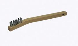 Radnor Wood Handle .006" Stainless Steel Inspection Brush 3 X 7 Rows (Bulk Package, Minimum Purchase Of 36)