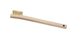 Radnor Wood Handle .006" Brass Inspection Brush 3 X 7 Rows (Bulk Package, Minimum Purchase Of 36)