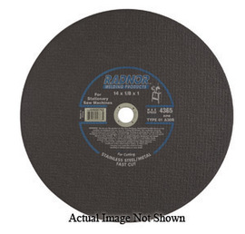 Radnor 12" X 1/8" X 1" A30R Aluminum Oxide Reinforced Type 1 Cut Off Wheel For Use With Stationary Saw On Metal