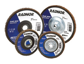 Radnor 4" X 5/8" 36 Grit Aluminum Oxide Type 29 Flap Disc