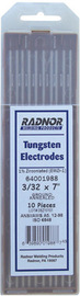 Radnor 1/16" X 7" Ground Finish Zirconiated Tungsten Electrode (10 Per Package)