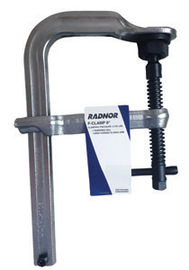 Radnor 8" Metal Heavy Duty Floor Clamp With Tempered Rail And Drop-Forged Sliding Arm