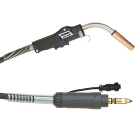 Radnor 400 A .035" - .045" Air Cooled MIG Gun With 15' Cable And Miller 4 Pin Style Connector