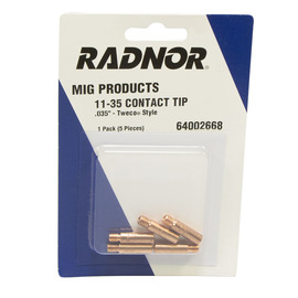 Radnor RAD1135B Model 11-35 .035" 11 Series Standard Duty Contact Tip For 160 - 250A Radnor Pro, Tweco Mini-MIG-Gun, No. 1 And Spray Master Series MIG Guns