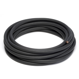 Radnor 1/0 Black Flex-A-Prene Pre-Assembled Welding Cable 25' HD Shrink Pack With (2) MBP-1 Male Connectors And (2) MBP-2 Female Connectors