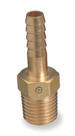 Radnor 541 1/4" NPT Male To 1/4" ID Barb Hose Brass Adapter