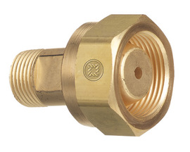 Radnor 306 CGA-520 To CGA-200 Brass Cylinder Adapter