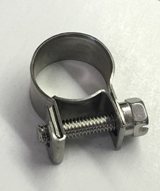 Radnor 502 9/16" ID Brass Hose Clamp For Use With 1/4" ID Hose