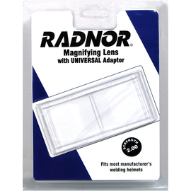 Radnor 2" X 4 1/4" 2 Diopter Polycarbonate Magnifying Lens With Universal Adapter