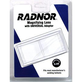 Radnor 2" X 4 1/4" 2.5 Diopter Polycarbonate Magnifying Lens With Universal Adapter