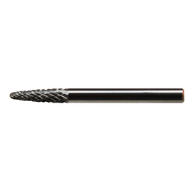 Radnor SF-42DC 1/8" Dia X 1/2" X 1/8" X 1 1/2" Tree Double Cut Carbide Bur