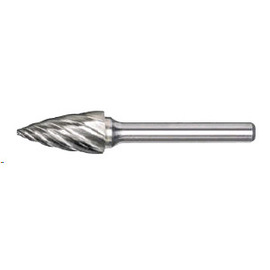Radnor SG-13FM 1/2" Dia X 3/4" X 1/4" X 2 1/2" Pointed Tree Aluminum Cut Carbide Bur