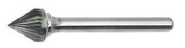 Radnor SJ-9SC 1" Dia X 15/16" X 1/4" X 2 9/16" 60ยก Included Cone Single Cut Carbide Bur