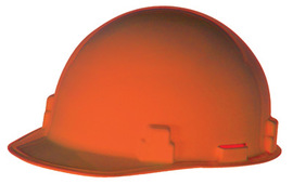 Radnor Orange SmoothDome Polyethylene Cap Style Standard Hard Hat With Suspension