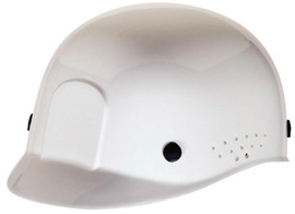Radnor White Polyethylene Cap Style Bump Cap With Suspension