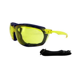 Radnor RelEyeª Ultra Light Removable Foam Lined Safety Glases With Amber Frame And Amber Lens