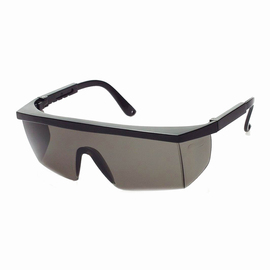 Radnor Retro Series Safety Glasses With Black Frame, Gray Anti-Scratch Lens And Integrated Sideshields