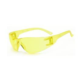 Radnor Classic Series Safety Glasses With Amber Frame And Amber Polycarbonate Anti-Fog Anti-Scratch Lens
