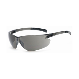 Radnor Classic Plus Series Safety Glasses With Gray Frame And Gray Polycarbonate Hard Coat Lens