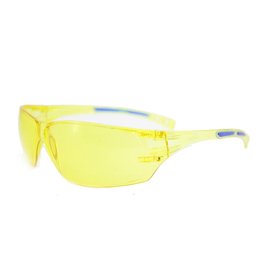 Radnor Cobalt Classic Series Safety Glasses With Amber Frame, Amber Lens And Flexible Cushioned Temples