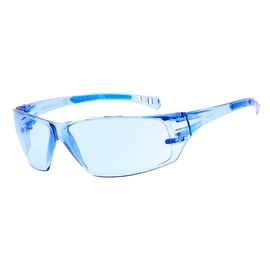 Radnor Cobalt Classic Series Safety Glasses With Blue Frame, Blue Lens And Flexible Cushioned Temples