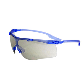 Radnor Saffireª Safety Glasses With Blue Frame And Clear Indoor/Outdoor Lens