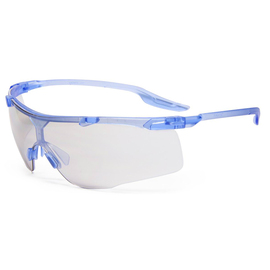 Radnor Saffireª Safety Glasses With Blue Frame And Gray Anti-Fog Lens