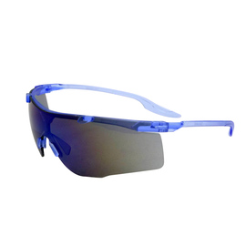 Radnor Saffireª Safety Glasses With Blue Frame And Blue Mirror Lens