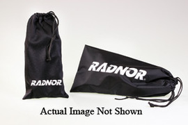 Radnor Black Microfiber Eyewear Pouch With Drawstring Closure